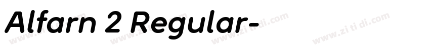 Alfarn 2 Regular字体转换